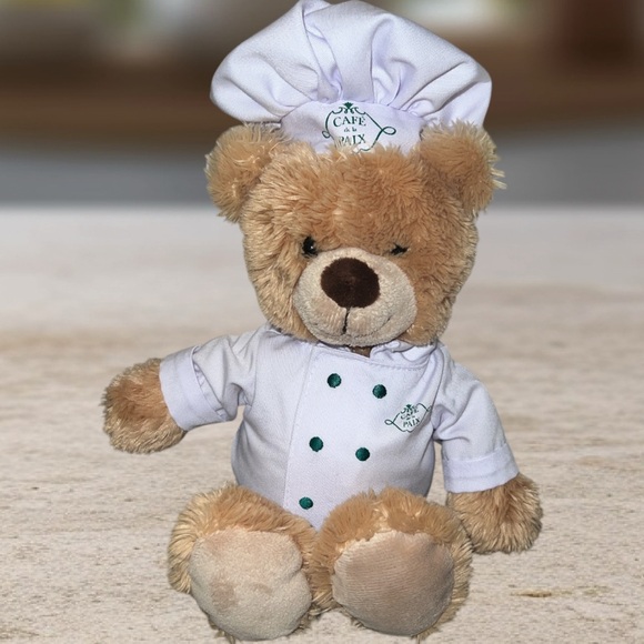 Very Rare Cafe De La Paix Paris Teddy Bear Chef Stuffed...